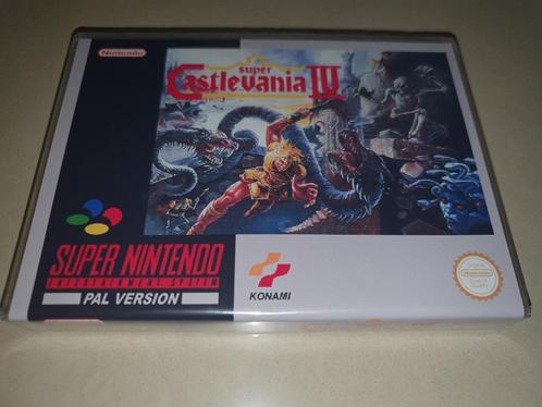Super Castlevania IV (2) SNES Game Case, Spelcomputers en Games, Games | Nintendo Super NES, Zo goed als nieuw, Verzenden