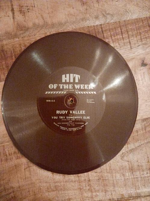 Hit of the week - Rudy Vallee - You try somebody else, Cd's en Dvd's, Vinyl | Overige Vinyl, Zo goed als nieuw, 10 inch, Ophalen of Verzenden