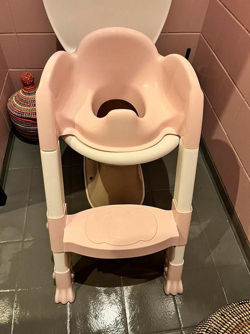 Thermobaby wc verkleiner met trapje Kiddyloo roze, Kinderen en Baby's, Kinderstoelen, Zo goed als nieuw, Overige typen, Ophalen