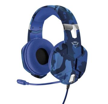 Partij Trust blauwe camouflage PS4 en PS5 gaing headsets