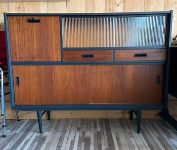 Stoere Deense Mid Century vintage retro kast