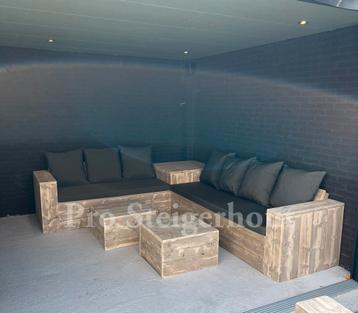 Steigerhout Loungeset Loungebank Hoekbank Tuinbank Tuinset 