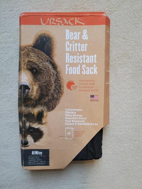 Ursack AllMitey Food Bag - Bear and Critter Protecion, Hobby en Vrije tijd, Overige Hobby en Vrije tijd, Nieuw, Ophalen of Verzenden