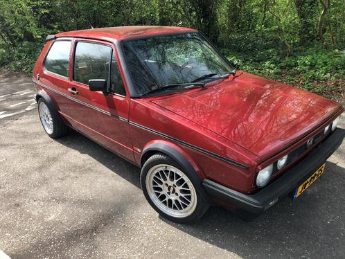 Volkswagen Golf mk1 GTD 1.9TD 1983 Rood, Auto's, Volkswagen, Particulier, Golf, Startonderbreker, Trekhaak, Diesel, Hatchback