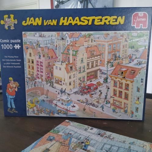 Jan van Haasteren puzzel, Het ontbrekende stukje, 1000 stukj, Hobby en Vrije tijd, Denksport en Puzzels, Zo goed als nieuw, Legpuzzel