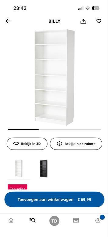 Ikea Billy Boekenkast - 80x39x202cm - Uit elkaar gehaald - afbeelding 2 Ikea Billy Boekenkast - 80x39x202cm - Uit elkaar gehaald - afbeelding 2