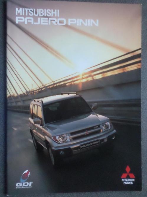 Mitsubishi Pajero Pinin Brochure, Boeken, Auto's | Folders en Tijdschriften, Mitsubishi, Verzenden