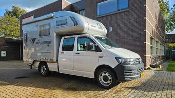 VW T6 automaat 4-motion PickUp met Tischer Camper