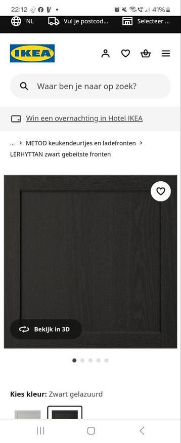 Lerhyttan 3 zwarte deuren Ikea metod keuken - afbeelding 1 Lerhyttan 3 zwarte deuren Ikea metod keuken - afbeelding 1