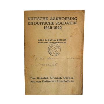 Nederlands WO2 boekje | Duitse aanvoering soldaten 1939-40