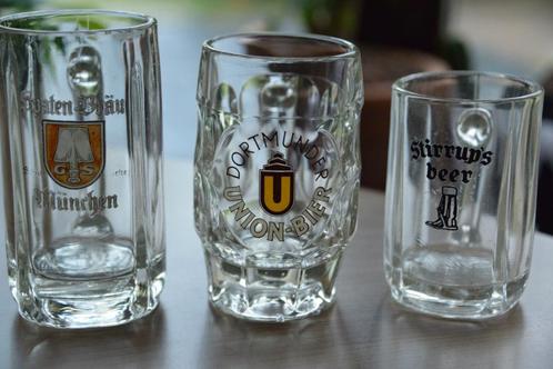 3 Bierglazen in kruik-vorm., Verzamelen, Biermerken, Zo goed als nieuw, Glas of Glazen, Overige merken, Ophalen of Verzenden