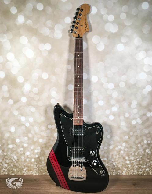 Fender Jazzmaster MiM Blacktop, Muziek en Instrumenten, Snaarinstrumenten | Gitaren | Elektrisch, Gebruikt, Solid body, Fender