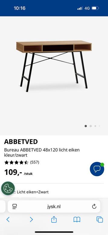 Bureau & Bureaustoel Jysk - Zo Goed Als Nieuw! - afbeelding 5 Bureau & Bureaustoel Jysk - Zo Goed Als Nieuw! - afbeelding 5