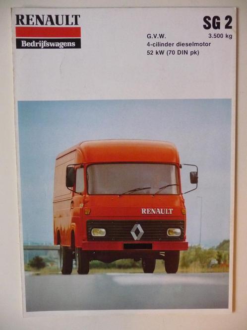 Renault 1980 SG2 Bestelwagen Brochure Nederlands SG 2 Saviem, Boeken, Auto's | Folders en Tijdschriften, Zo goed als nieuw, Renault