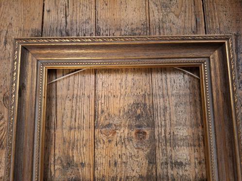 Antieke lijst goud parelrandje hout schilderijlijst profiel, Huis en Inrichting, Woonaccessoires | Lijsten, Gebruikt, Minder dan 50 cm