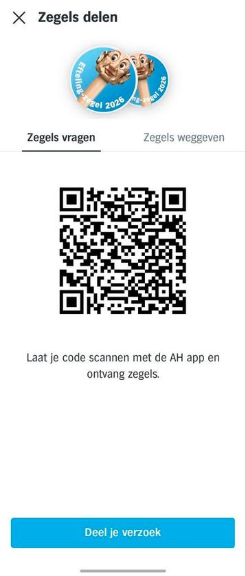 Gevraagd AH Efteling zegels