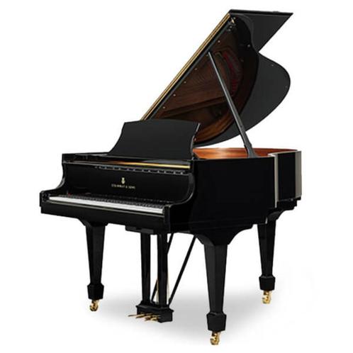 Steinway & Sons UNIEKE KANS - S155 Zwart Hoogglans, Muziek en Instrumenten, Piano's, Gebruikt, Vleugel, Zwart, Hoogglans, Verzenden