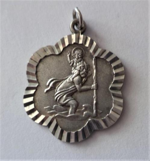 Zilveren hanger Sint Christoffel (7863-1060), Antiek en Kunst, Antiek | Religie, Verzenden