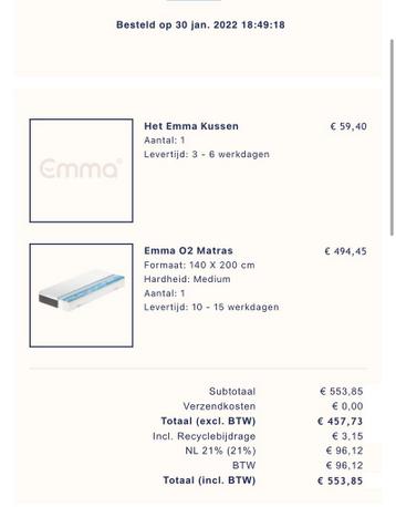 IKEA Hauga bed met lades + Emma Sleep O2 matras (140x200) - afbeelding 4 IKEA Hauga bed met lades + Emma Sleep O2 matras (140x200) - afbeelding 4