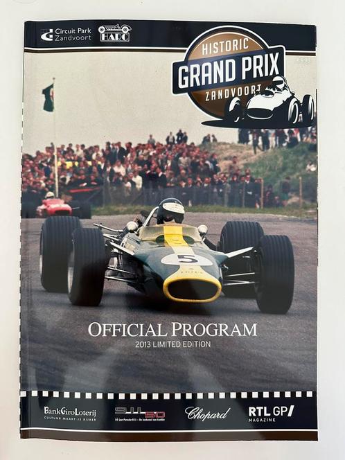 Historic Grand Prix Zandvoort - Official Program 2013, Verzamelen, Automerken, Motoren en Formule 1, Zo goed als nieuw, Formule 1