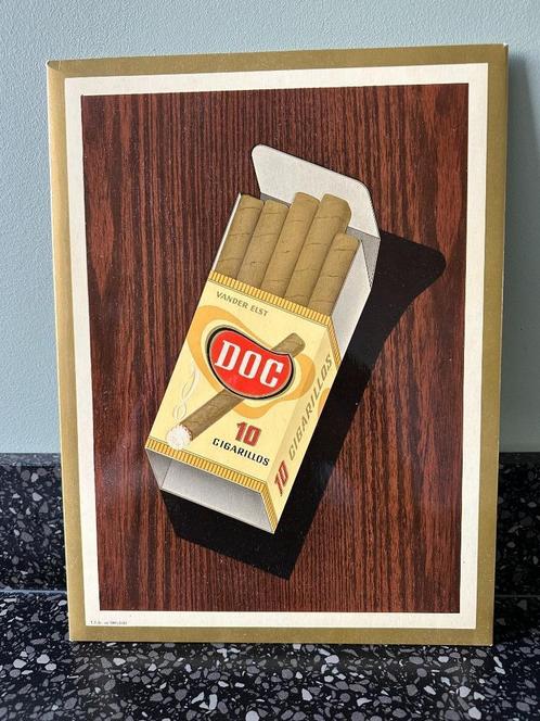 VanderElst cigaren Cigarillos bord. 1963 Toonbank display., Verzamelen, Merken en Reclamevoorwerpen, Gebruikt, Reclamebord, Ophalen of Verzenden