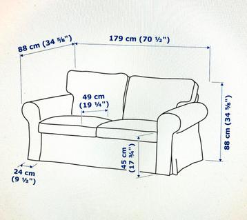 Ikea Ektorp Tweezitsbankje - afbeelding 2 Ikea Ektorp Tweezitsbankje - afbeelding 2