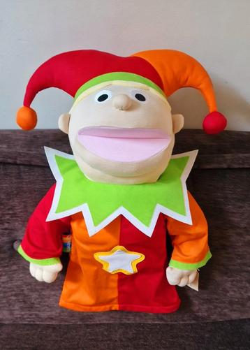 50 cm Grote handpop, een clown of joker van de makers Wesco