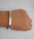 Zilveren vintage slavenarmband met scharnier nr.355