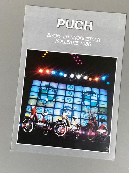 Brochure PUCH bromfietsen uit 1986, Fietsen en Brommers, Handleidingen en Instructieboekjes, Zo goed als nieuw, Ophalen of Verzenden