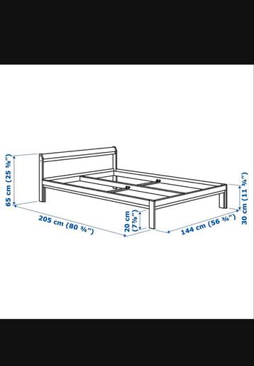 IKEA Bedframe + Lattenbodem - Goede Staat! - afbeelding 1 IKEA Bedframe + Lattenbodem - Goede Staat! - afbeelding 1