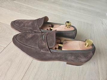 Enrico Piaceri loafers / instappers  bruin suède maat 7.5