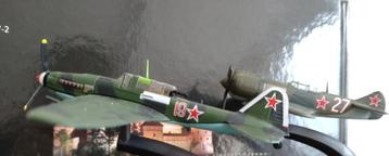 WO 2: modellen Sovjet LAGG-5 fighter en Yak 2 bommenwerper.
