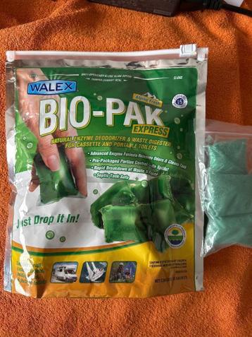 Bio-pak toilet camper, caravan, boot