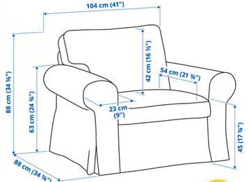Comfortabele Ikea Ektorp fauteuil met wasbare hoes - afbeelding 4 Comfortabele Ikea Ektorp fauteuil met wasbare hoes - afbeelding 4