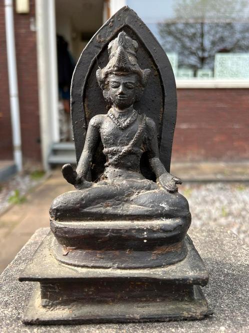 Bronzen boudha beeld, Antiek en Kunst, Antiek | Koper en Brons, Brons, Ophalen of Verzenden