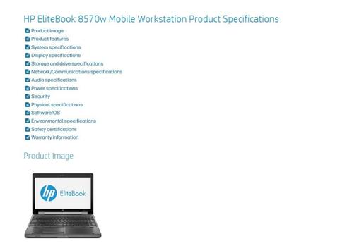 HP EliteBook 8570w Mobile Workstation, Computers en Software, Windows Laptops, Refurbished, 15 inch, SSD, 2 tot 3 Ghz, 16 GB, Qwerty