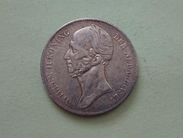 Zeer zeldzame rijksdaalder 2 1/2 gulden 1841 Willem II 