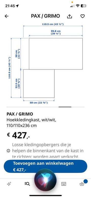 Ikea pax hoekkast - afbeelding 3 Ikea pax hoekkast - afbeelding 3