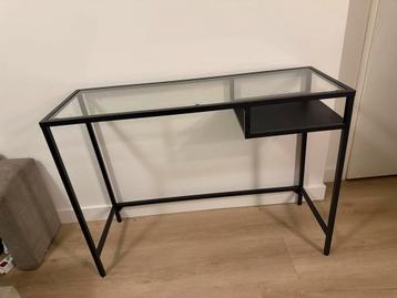 IKEA VITTSJÖ Laptoptafel - Zwart - 100x36cm - afbeelding 1 IKEA VITTSJÖ Laptoptafel - Zwart - 100x36cm - afbeelding 1