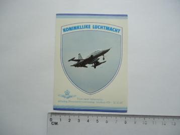 sticker KLU Luchtmacht leger F16 f-16 defensie retro