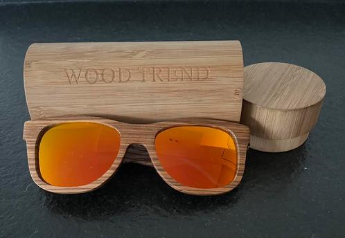 Wood Trend zonnebril, Sieraden, Tassen en Uiterlijk, Zonnebrillen en Brillen | Dames, Zo goed als nieuw, Zonnebril, Geel, Ophalen of Verzenden