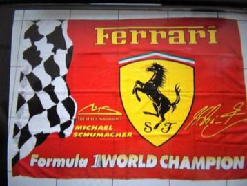 F1 / Formule 1 Ferrari vlag 137 x 98 cm, Schumacher