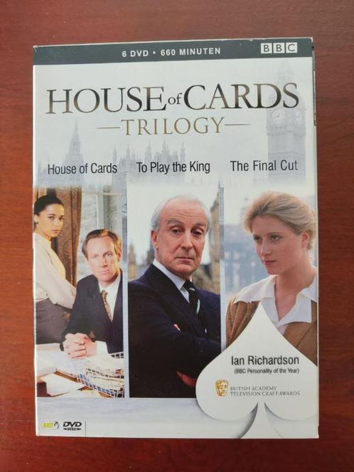 House of Cards: Britse miniserie, 3 delen van de BBC. (1990), Cd's en Dvd's, Dvd's | Actie, Zo goed als nieuw, Actie, Vanaf 12 jaar