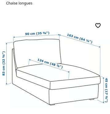 IKEA KIVIK Chaise longue - afbeelding 5 IKEA KIVIK Chaise longue - afbeelding 5
