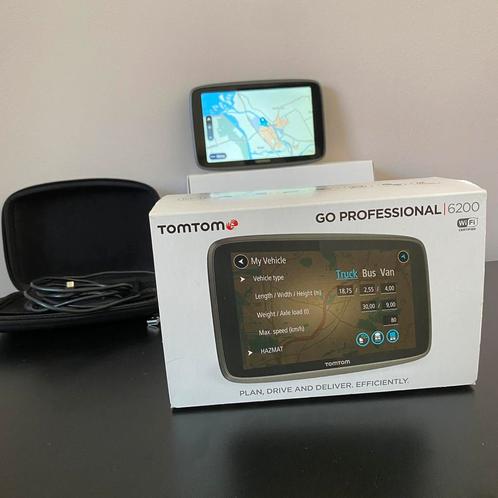 TomTom GO PROFESSIONAL 6200 “INCLUSIEF CASE”, Auto diversen, Autonavigatie, Zo goed als nieuw, Ophalen of Verzenden