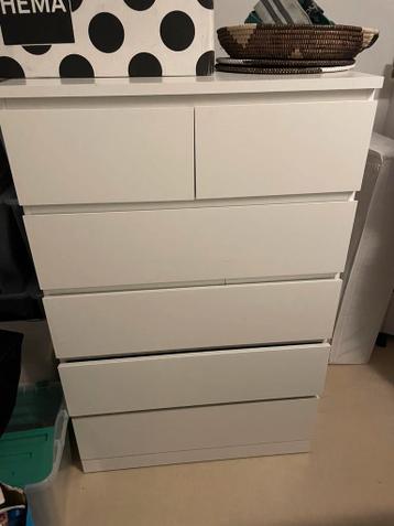 Ikea malm kast 5 lades wit - afbeelding 1 Ikea malm kast 5 lades wit - afbeelding 1