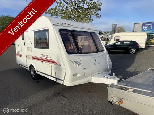 Elddis 380/2 FOCWA 2023 + voortent + luifel, Caravans en Kamperen, Caravans, Bedrijf, tot en met 2, 750 - 1000 kg, Elddis, 2 aparte bedden