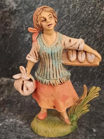 Italiaans beeldje vrouwtje met brood