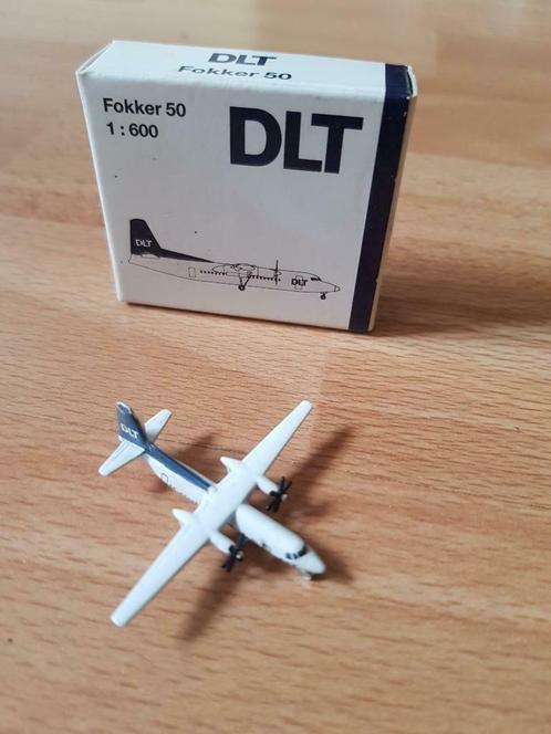 Schabak 1:600 DLT Fokker 50 vliegtuig propeller model!, Verzamelen, Luchtvaart en Vliegtuigspotten, Zo goed als nieuw, Schaalmodel