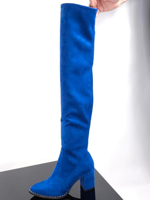 Nieuw Colette de Sol blauwe suedine overknee laarzen maat 38, Kleding | Dames, Schoenen, Nieuw, Hoge laarzen, Blauw, Ophalen of Verzenden